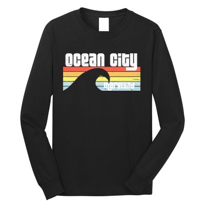 I Love Ocean City Maryland Md Spring Break Beach Ocean Wave Long Sleeve Shirt