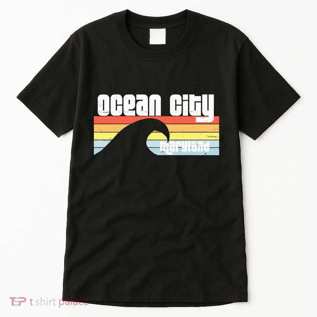 I Love Ocean City Maryland Md Spring Break Beach Ocean Wave Tall T-Shirt