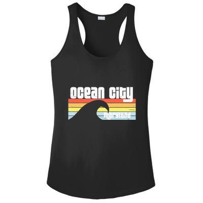 I Love Ocean City Maryland Md Spring Break Beach Ocean Wave Ladies PosiCharge Competitor Racerback Tank