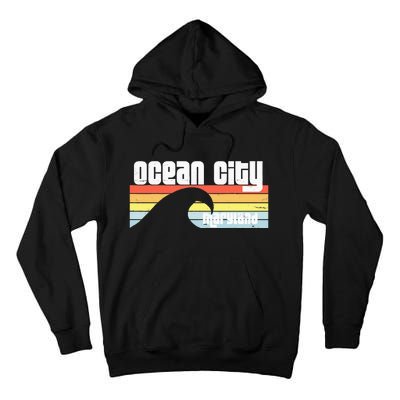 I Love Ocean City Maryland Md Spring Break Beach Ocean Wave Tall Hoodie