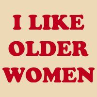 I Like Older Women Drawstring Bag