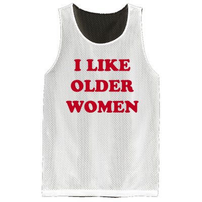 I Like Older Women Mesh Reversible Basketball Jersey Tank