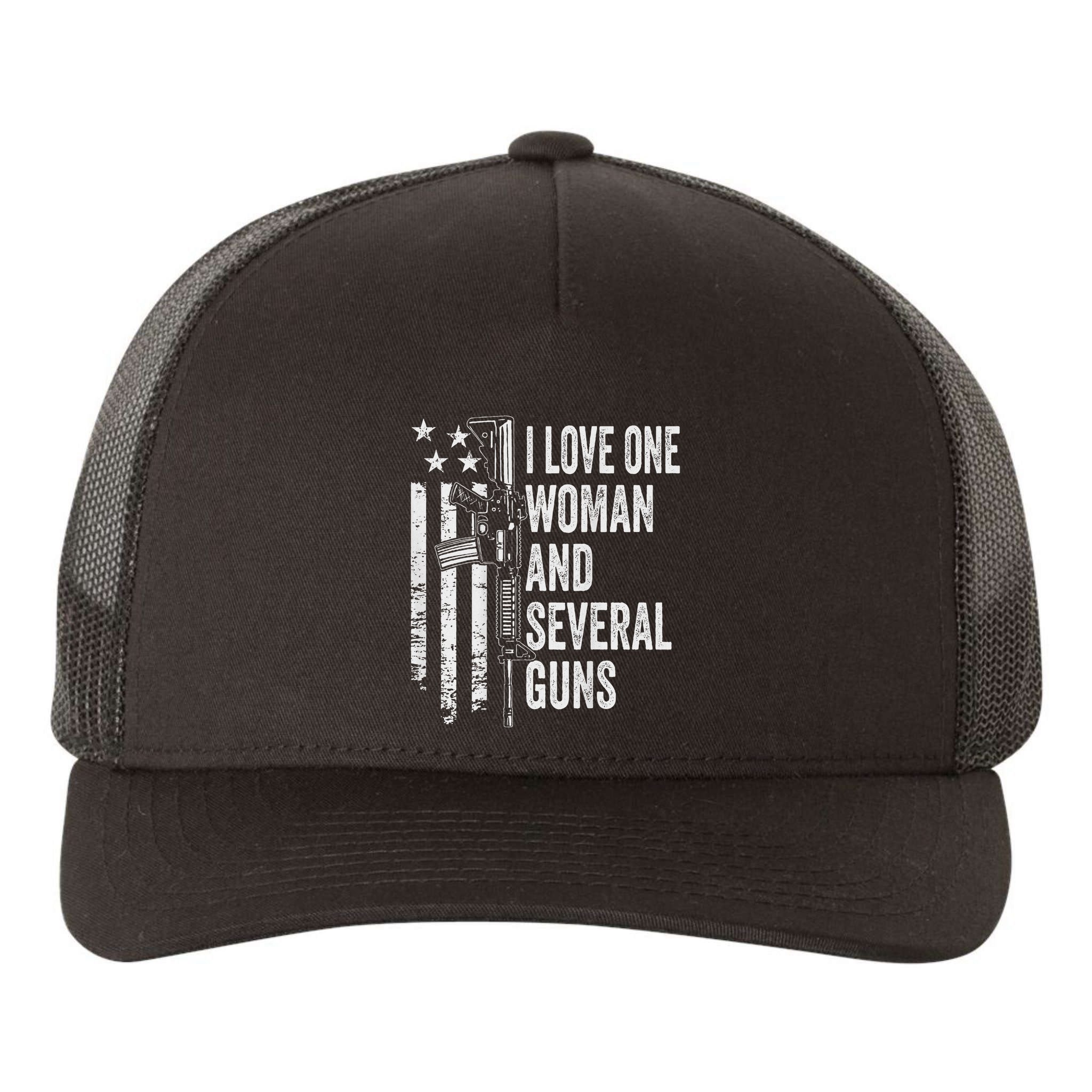 I Love One Woman And Several Guns Husband Gun Yupoong Adult 5-Panel Trucker Hat