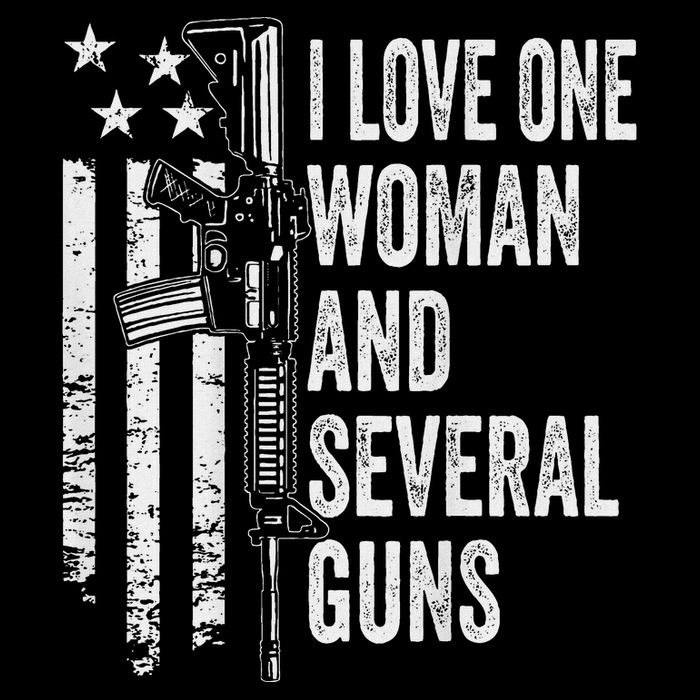 I Love One Woman And Several Guns Husband Gun 16 in Basic Backpack