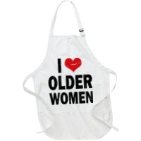 I Love Older Women I Heart Older Women Funny Sarcastic Humor Apron