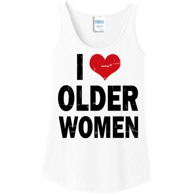 I Love Older Women I Heart Older Women Funny Sarcastic Humor Ladies Essential Tank