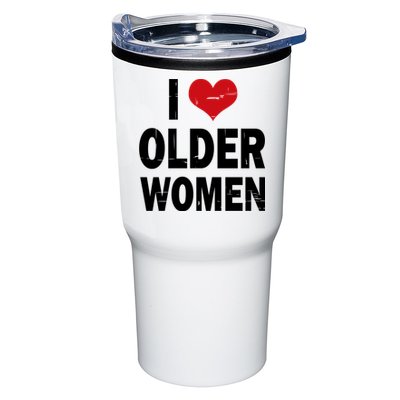 I Love Older Women I Heart Older Women Funny Sarcastic Humor Tumbler