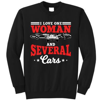 I Love One Woman And Several Cars Auto Mechanic Husband Sweatshirt