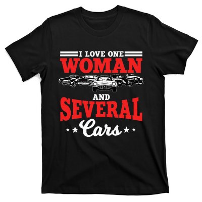 I Love One Woman And Several Cars Auto Mechanic Husband T-Shirt