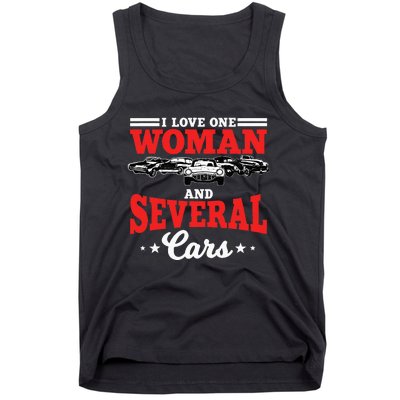 I Love One Woman And Several Cars Auto Mechanic Husband Tank Top