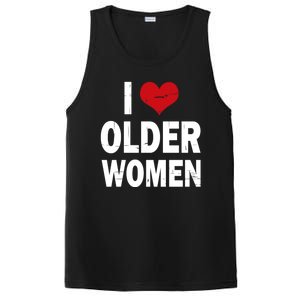 I Love Older Women I Heart Older Women Funny Sarcastic Humor PosiCharge Competitor Tank