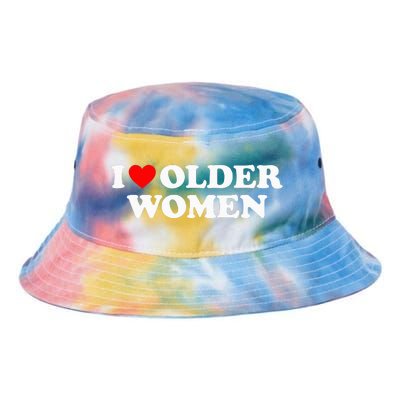 I Love Older Wo funny sayings Tie Dye Newport Bucket Hat