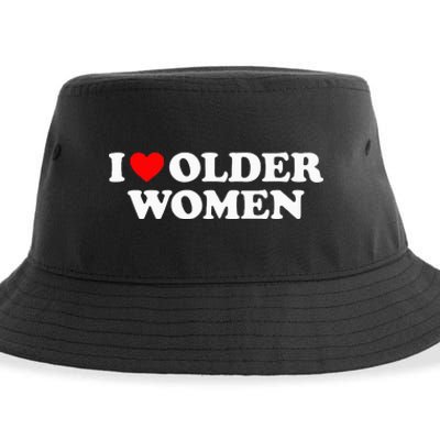 I Love Older Wo funny sayings Sustainable Bucket Hat