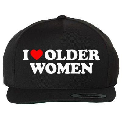 I Love Older Wo funny sayings Wool Snapback Cap