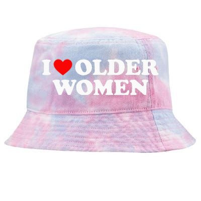 I Love Older Wo funny sayings Tie-Dyed Bucket Hat