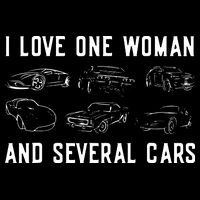 I Love One Woman And Several Cars Funny Car Guy Car Lover Impact Tech Backpack