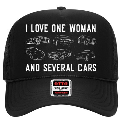 I Love One Woman And Several Cars Funny Car Guy Car Lover Hat