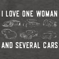 I Love One Woman And Several Cars Funny Car Guy Car Lover Vector Backpack