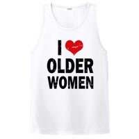 I Love Older Women I Heart Older Women Funny Sarcastic Humor PosiCharge Competitor Tank