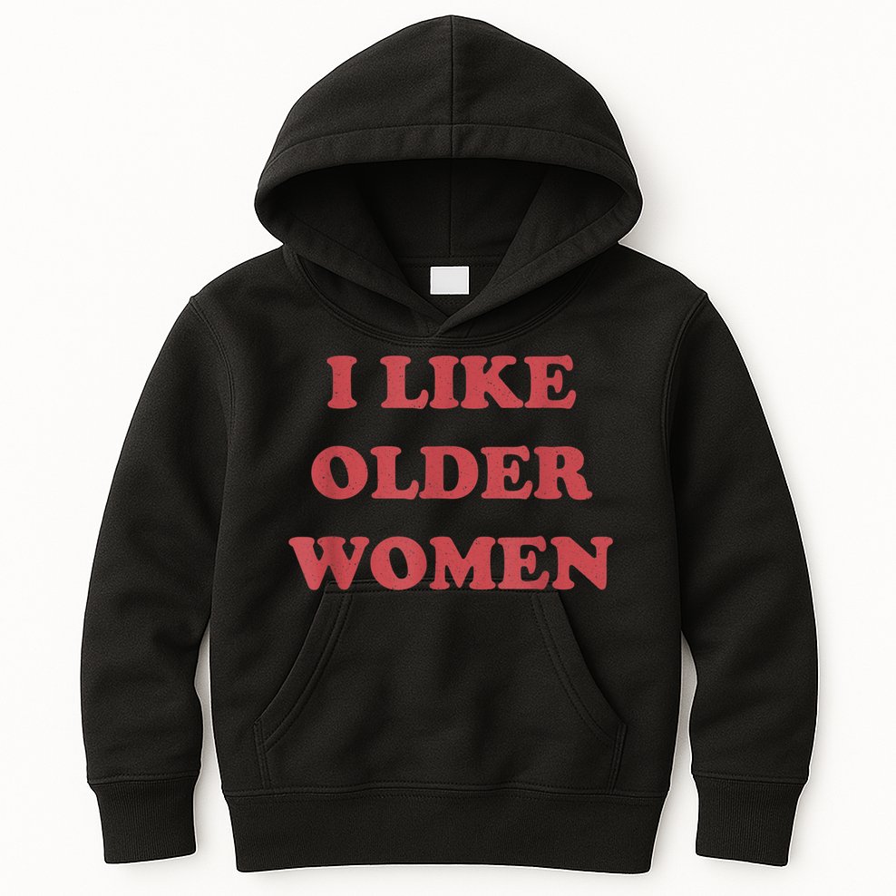 I Like Older Women Apparel Kids Hoodie