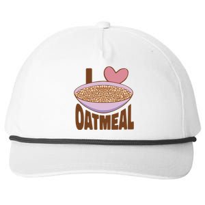 I Love Oatmeal Snapback Five-Panel Rope Hat