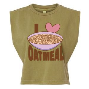 I Love Oatmeal Garment-Dyed Women's Muscle Tee