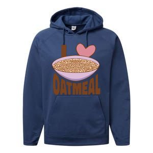 I Love Oatmeal Performance Fleece Hoodie