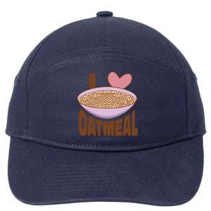 I Love Oatmeal 7-Panel Snapback Hat