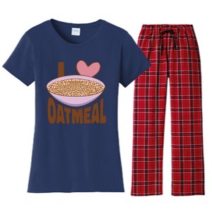 I Love Oatmeal Women's Flannel Pajama Set