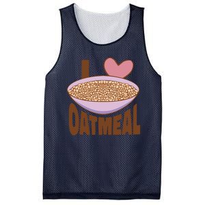 I Love Oatmeal Mesh Reversible Basketball Jersey Tank