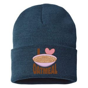 I Love Oatmeal Sustainable Knit Beanie