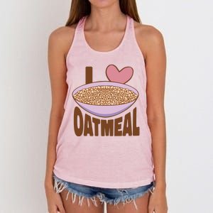 I Love Oatmeal Women's Knotted Racerback Tank