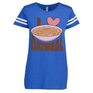 I Love Oatmeal Enza Ladies Jersey Football T-Shirt