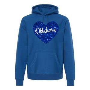 I Love Oklahoma Usa Heart Cute Gift Premium Hoodie