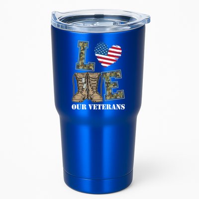I Love Our American Military Veterans Gift Tumbler