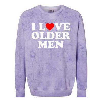 I Love Older Colorblast Crewneck Sweatshirt