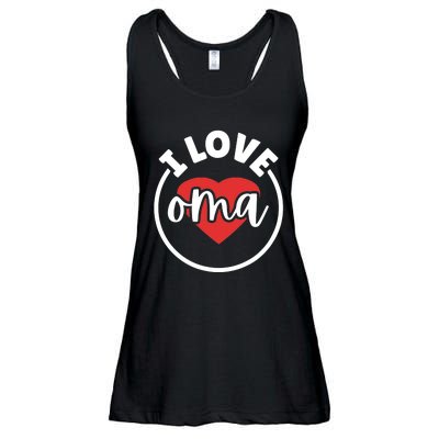 I Love Oma Ladies Essential Flowy Tank