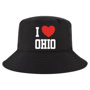 I Love Ohio Loveheart Usa State Cool Gift Cool Comfort Performance Bucket Hat