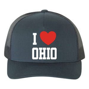 I Love Ohio Loveheart Usa State Cool Gift Yupoong Adult 5-Panel Trucker Hat