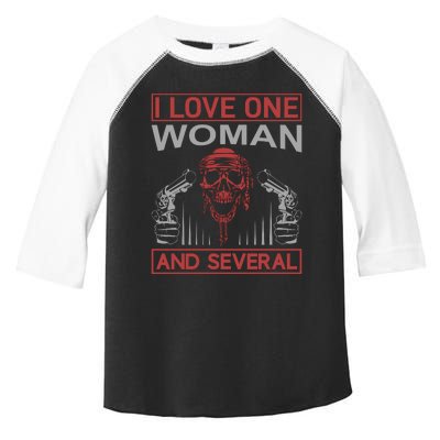 I Love One Woman And Several Toddler Fine Jersey T-Shirt