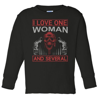 I Love One Woman And Several Toddler Long Sleeve Shirt