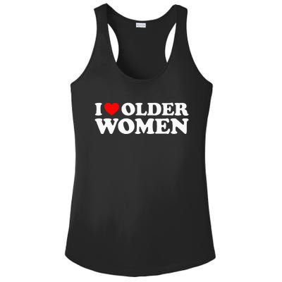 I Love Older Women Ladies PosiCharge Competitor Racerback Tank