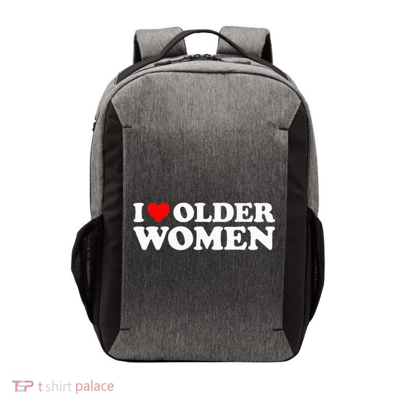 I Love Older Women Vector Backpack