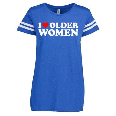 I Love Older Women Enza Ladies Jersey Football T-Shirt