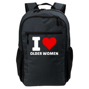 I Love Older Women I Heart Older Women Funny Sarcastic Humor Daily Commute Backpack