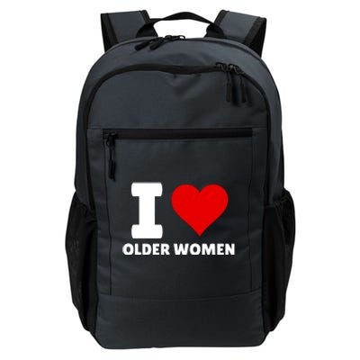 I Love Older Women I Heart Older Women Funny Sarcastic Humor Daily Commute Backpack