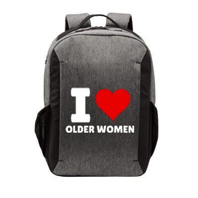 I Love Older Women I Heart Older Women Funny Sarcastic Humor Vector Backpack