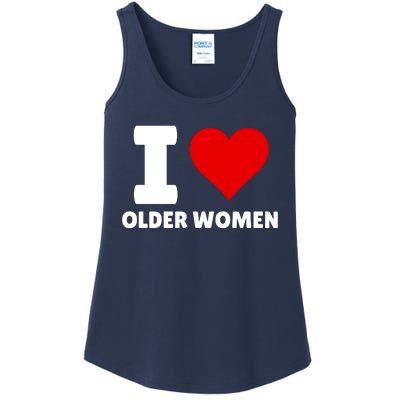 I Love Older Women I Heart Older Women Funny Sarcastic Humor Ladies Essential Tank