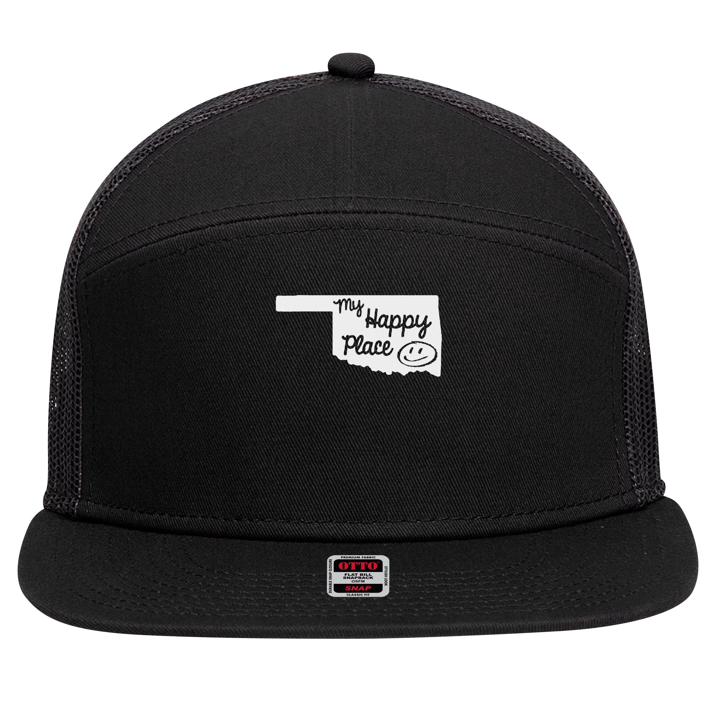 I Love Oklahoma Oklahoma Home Oklahoma State 7 Panel Mesh Trucker Snapback Hat