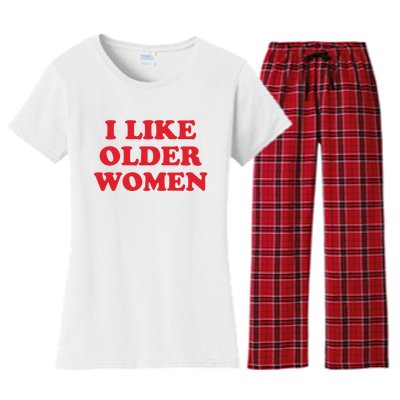 I Like Older Women Women's Flannel Pajama Set